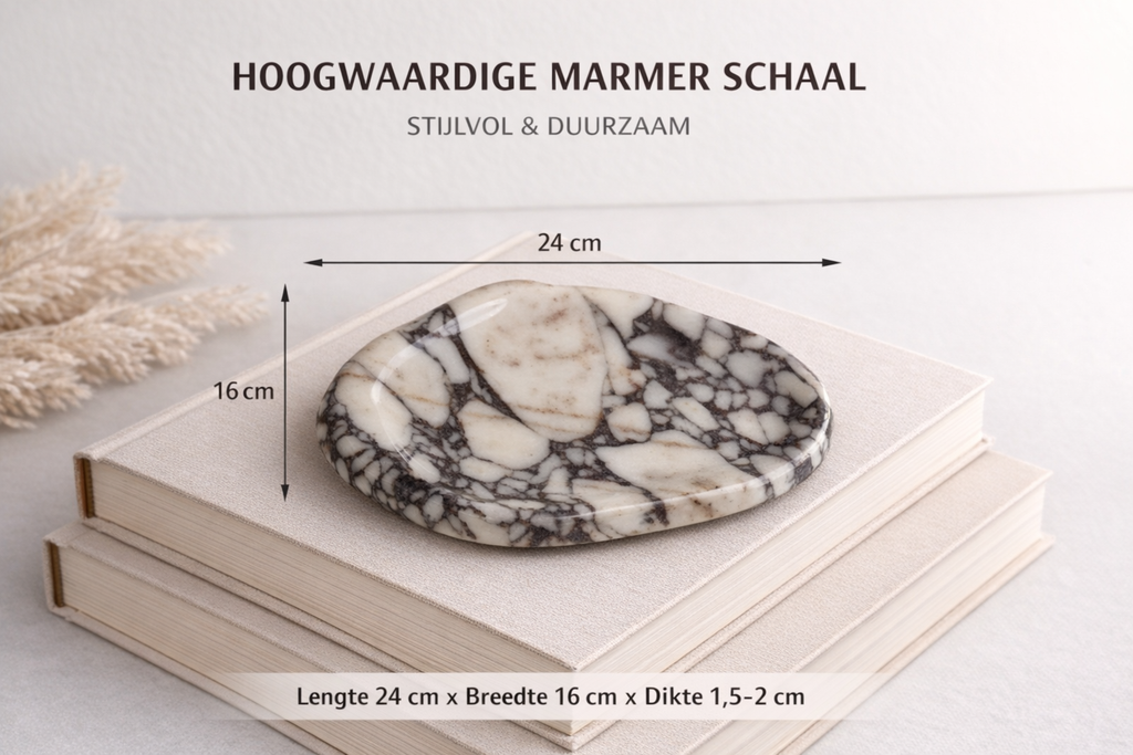 Natuurlijke Marmeren Tray – Minimalistische Luxe