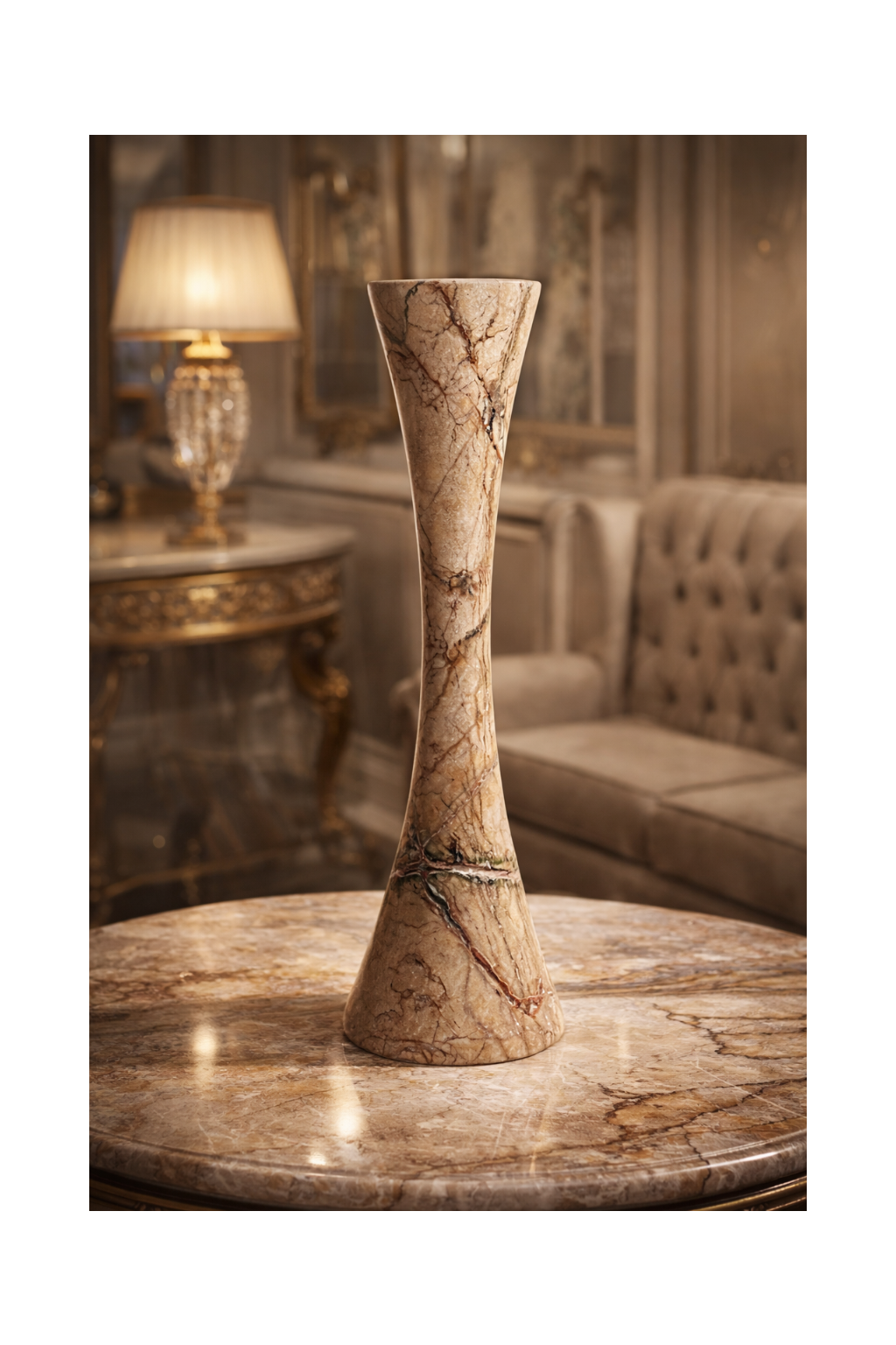 Marmeren Vaas Rosso – Tall & Block Design
